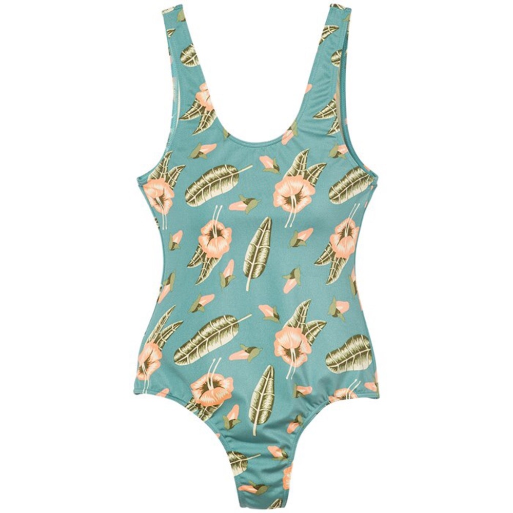 RVCA South swell tropical one piece swimsuit ! - Picture 1 of 4